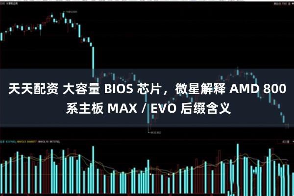 天天配资 大容量 BIOS 芯片，微星解释 AMD 800 系主板 MAX / EVO 后缀含义