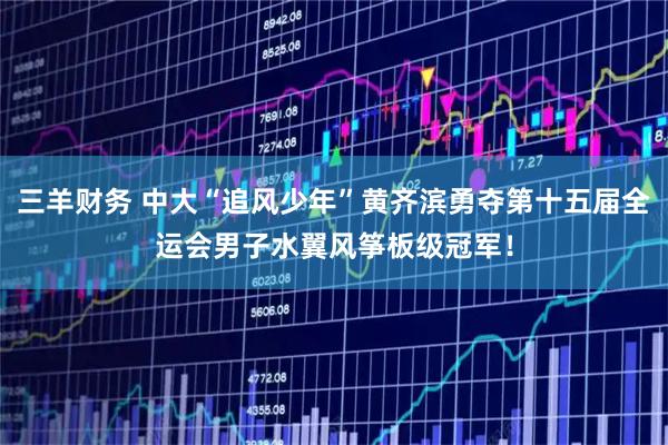 三羊财务 中大“追风少年”黄齐滨勇夺第十五届全运会男子水翼风筝板级冠军！