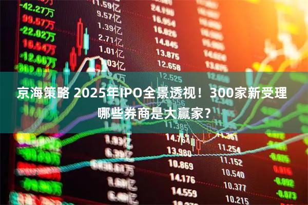 京海策略 2025年IPO全景透视！300家新受理 哪些券商是大赢家？