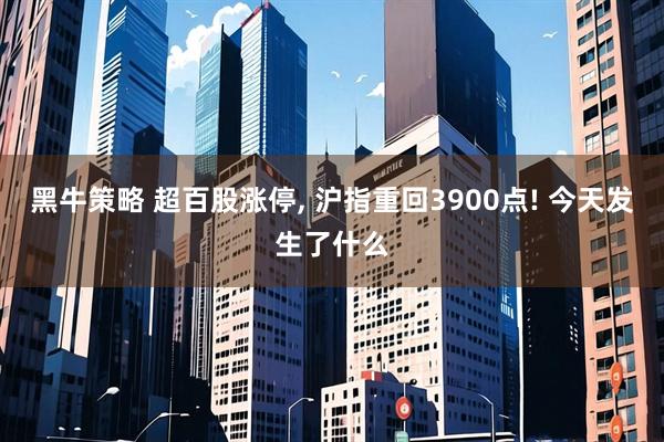 黑牛策略 超百股涨停, 沪指重回3900点! 今天发生了什么