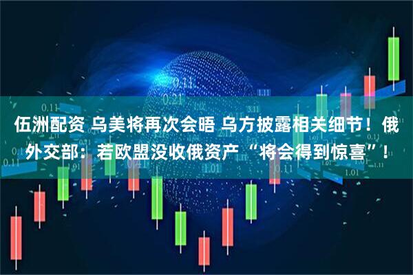 伍洲配资 乌美将再次会晤 乌方披露相关细节！俄外交部：若欧盟没收俄资产 “将会得到惊喜”！